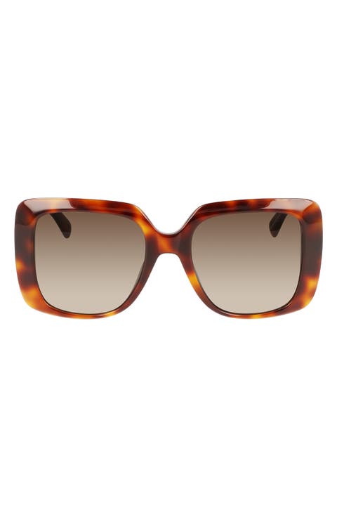 Roseau 53mm Gradient Square Sunglasses
