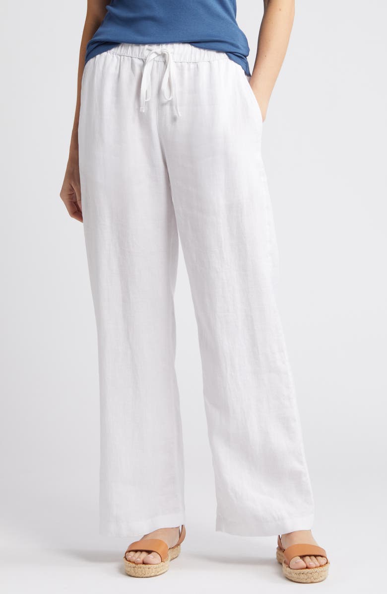 Caslon<sup>®</sup> V-Neck Cotton Blend Tank Top, Alternate, color, Blue Ensign