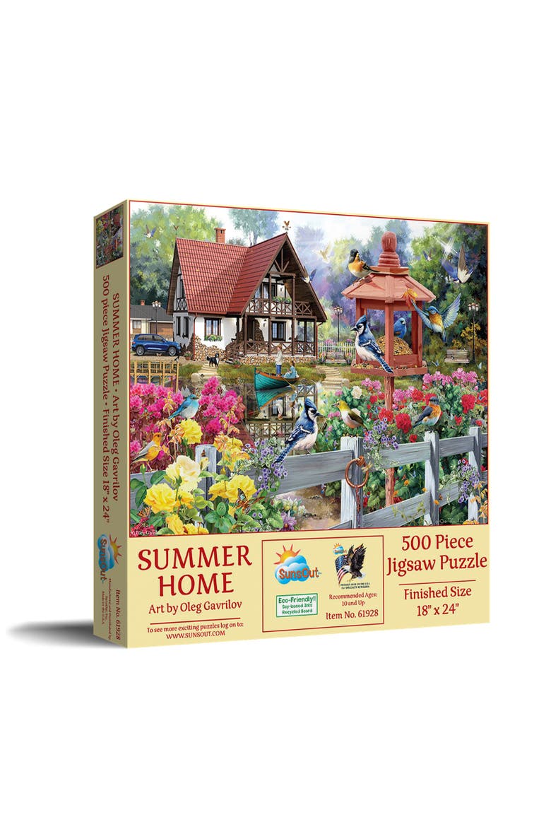 Summer Home 500 piece Jigsaw Puzzle for Adults, Main, color, Multicolor