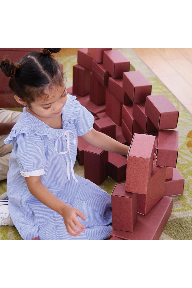 Jumbo Brick Blocks - 40 Pieces, Alternate, color, Red
