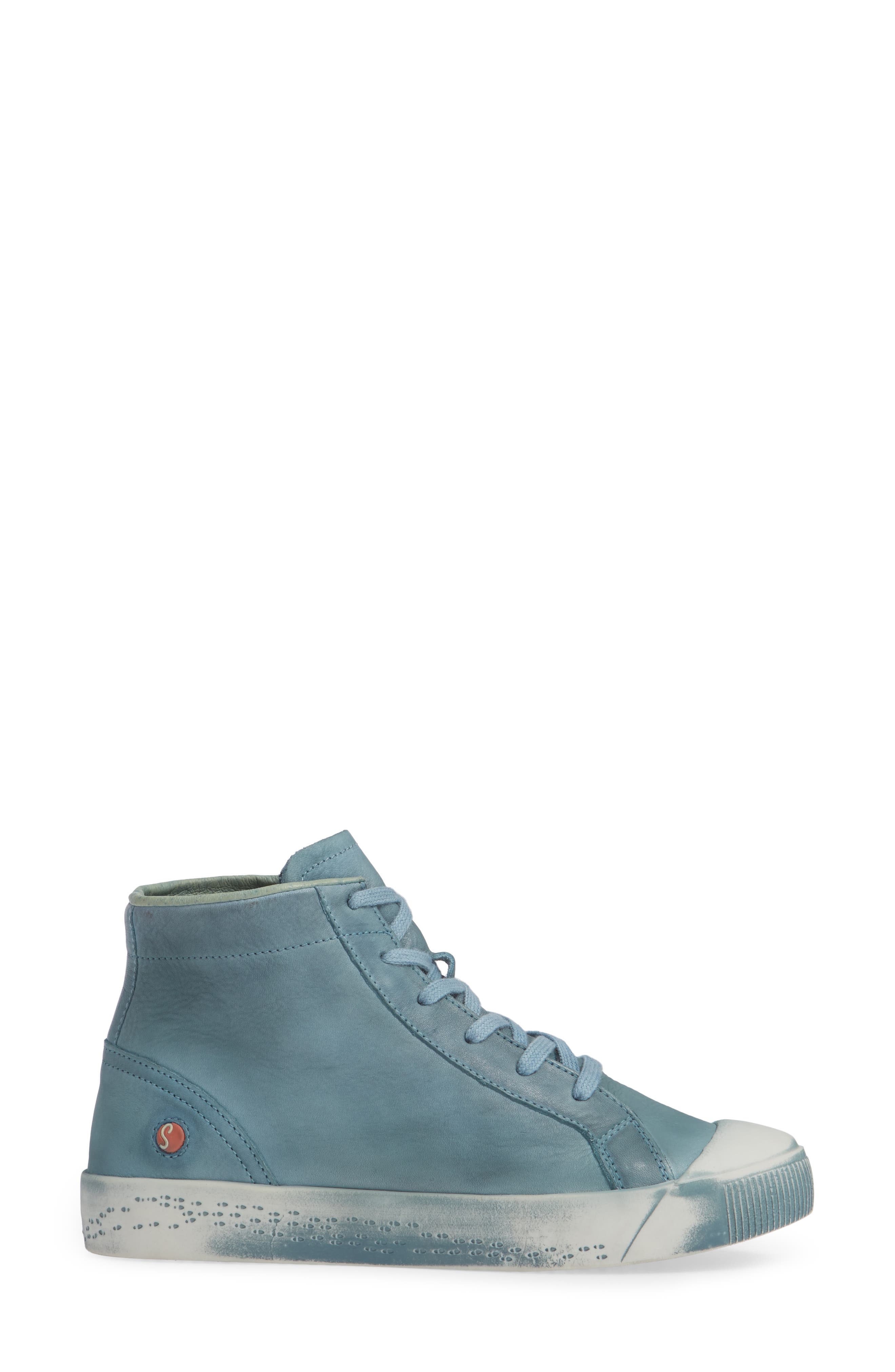 Kip High Top Sneaker, Alternate, color, NUDE BLUE WASHED LEATHER