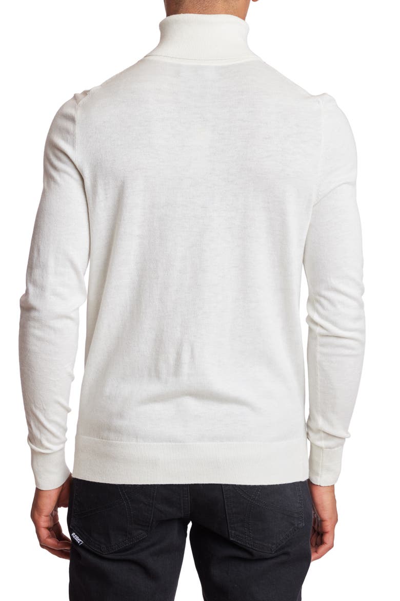 Fine Gauge Turtleneck Sweater, Alternate, color, IVORY