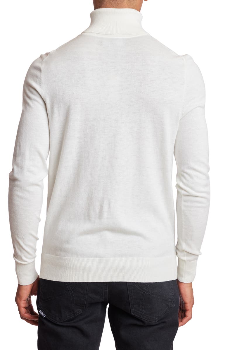 PAISLEY & GRAY Fine Gauge Turtleneck Sweater, Alternate, color, Ivory