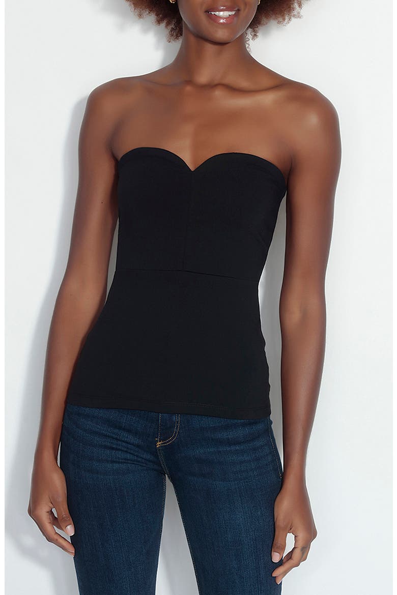Strapless Sweetheart Top, Main, color, BLACK