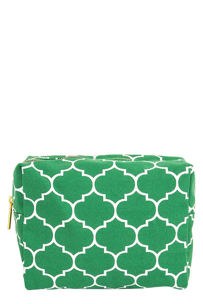 Monogram Cosmetics Bag, Main, color, GREEN