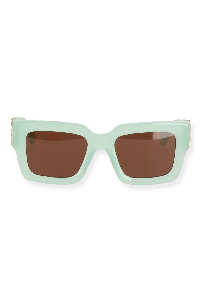 52mm Mystic Square Sunglasses, Alternate, color, SAGE BROWN