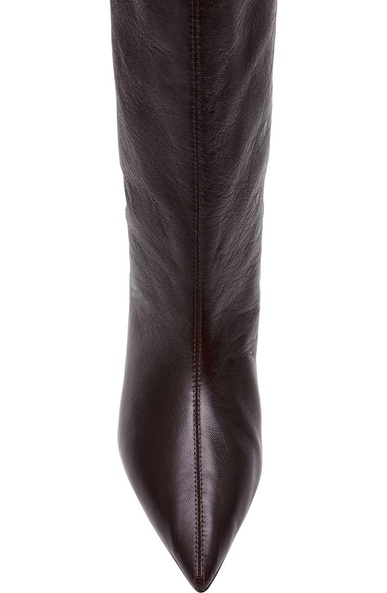 Steve Madden Lytton Pointed Toe Boot, Alternate, color, Burgundy Patent