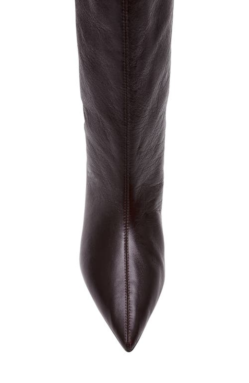 Steve Madden Lytton Pointed Toe Boot In Burgundy