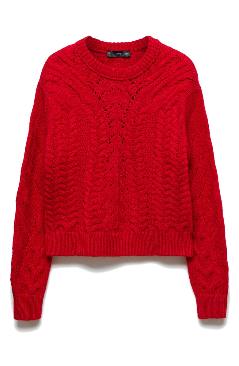 MANGO Open Stitch Sweater, Alternate, color, 