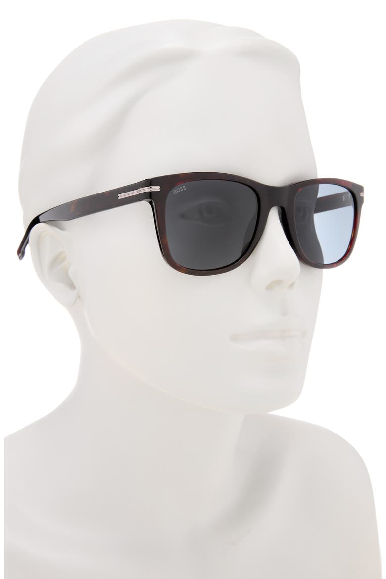 52mm Square Sunglasses, Alternate, color, HAVANA
