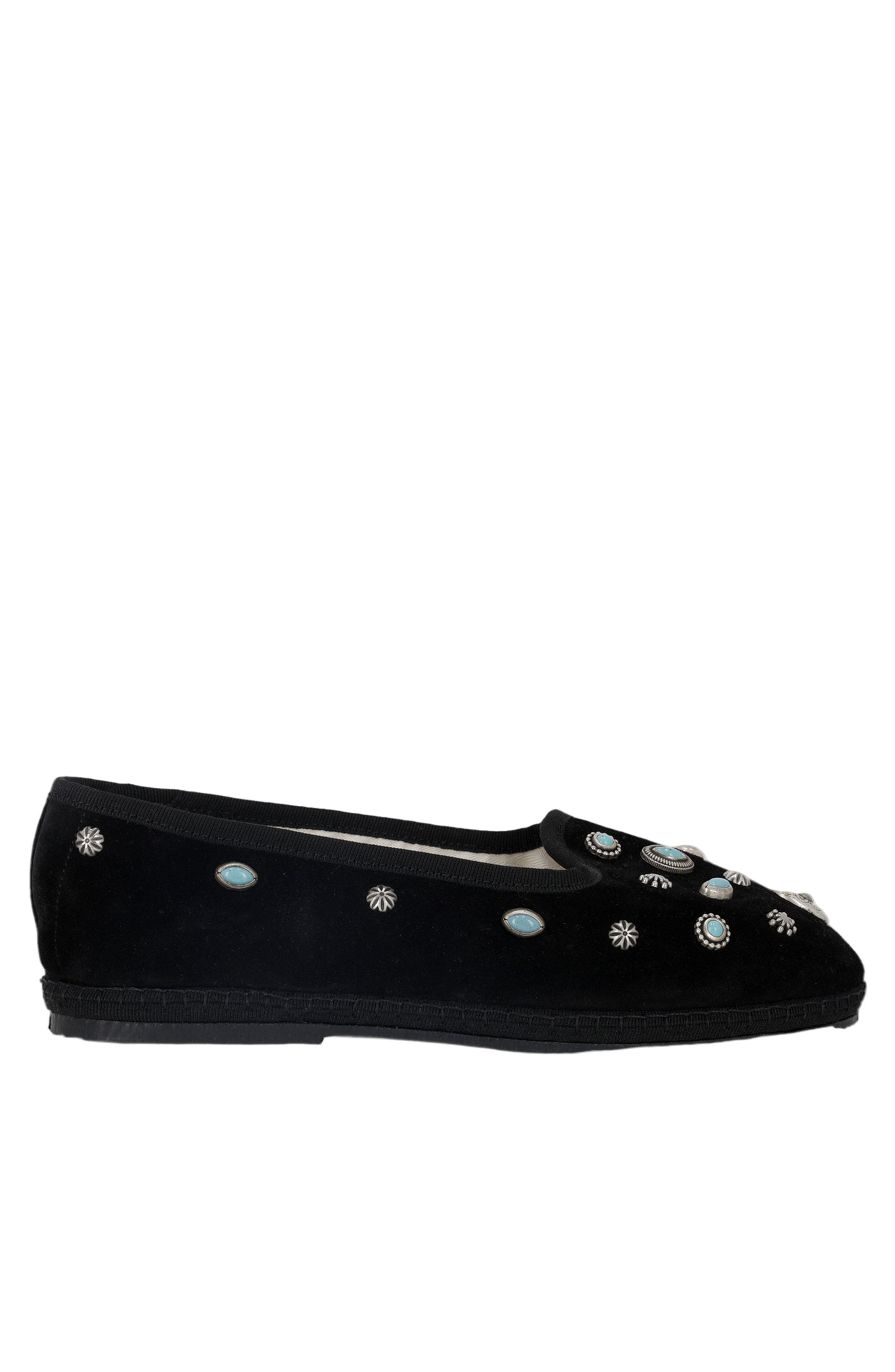 Fortela Frutate Friulane Suede Leather Studs, Main, color, Nero
