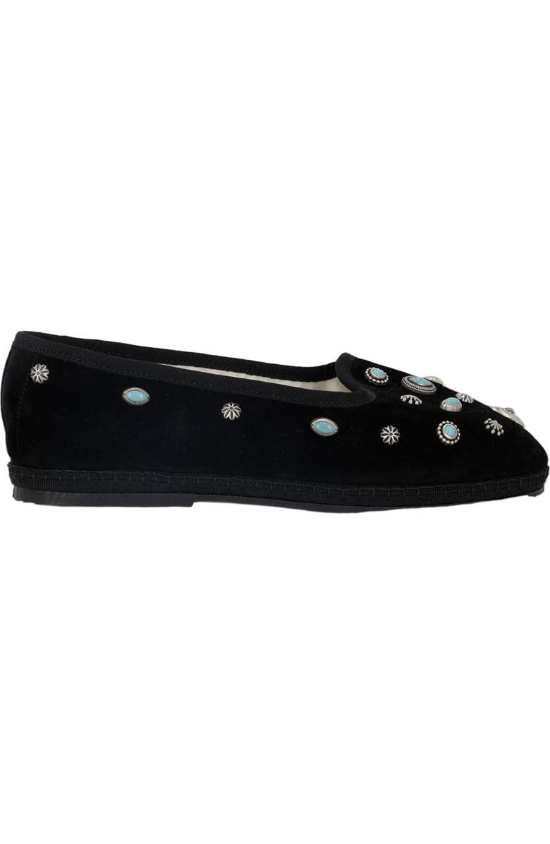 Fortela Frutate Friulane Suede Leather Studs, Main, color, Nero