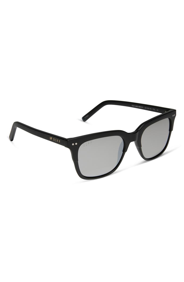 DIFF 53mm Bobby Square Sunglasses, Alternate, color, Matte Black