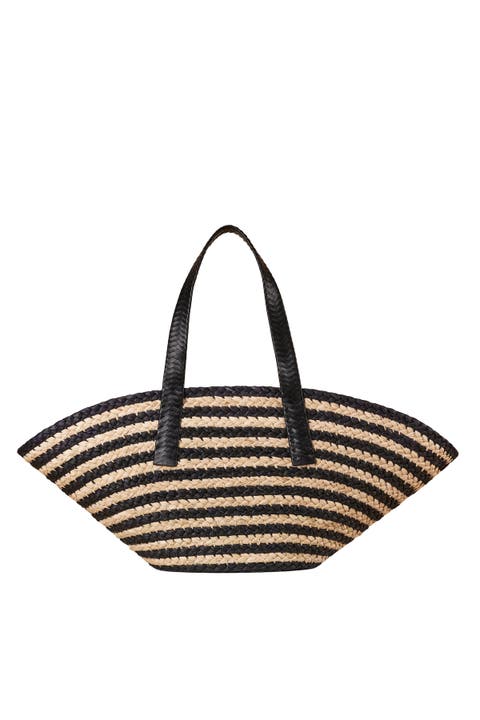 Large Raffia Taco Tote