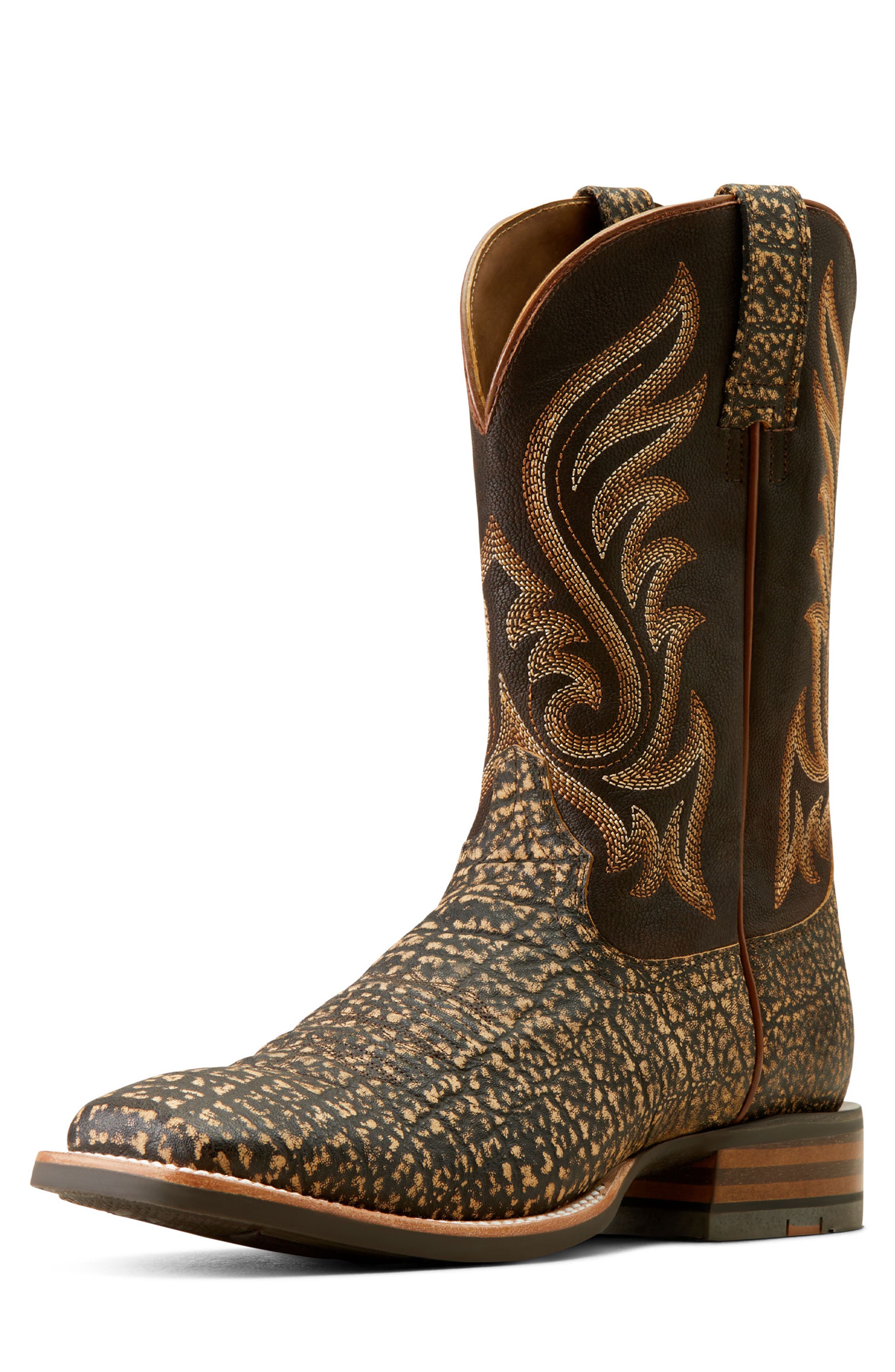 Ariat Cattle Call Western Boot, Alternate, color, Muddy Elephant Print