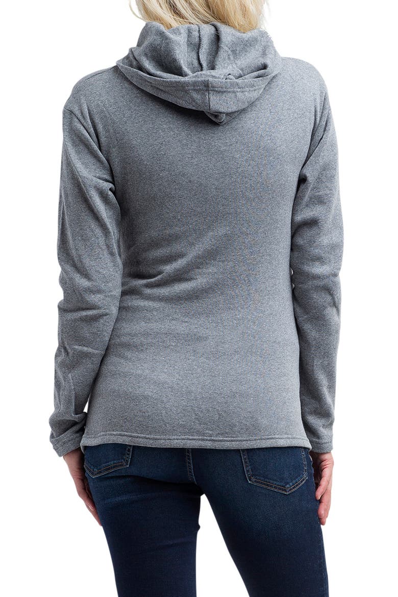 Rory Maternity/Nursing Hoodie, Alternate, color, GRAY