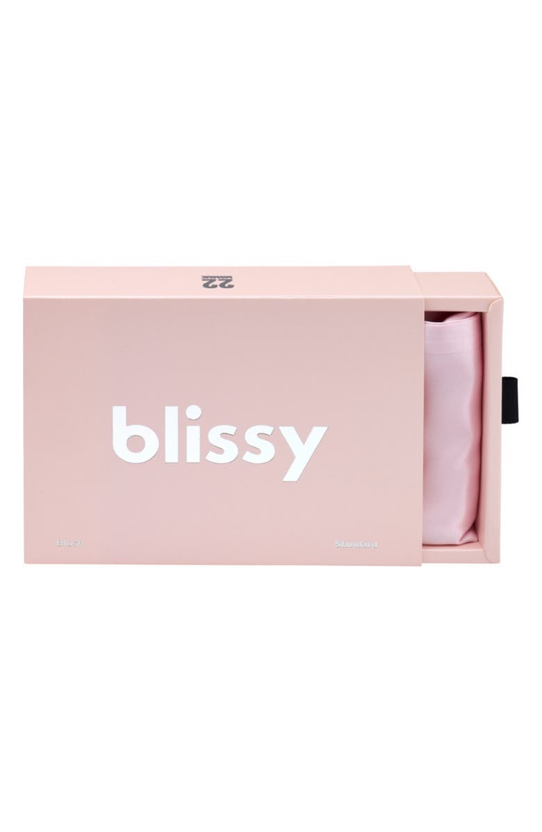 BLISSY Mulberry Silk Pillowcase, Alternate, color, Blush