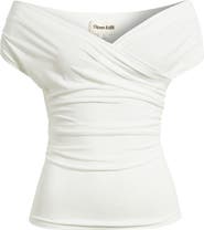 Open Edit Crossover Off the Shoulder Top