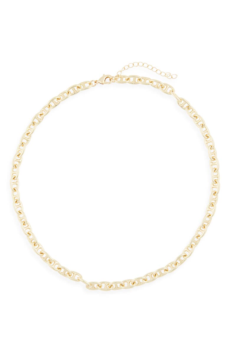 NORDSTROM RACK Mariner Link Chain Necklace, Main, color, Gold