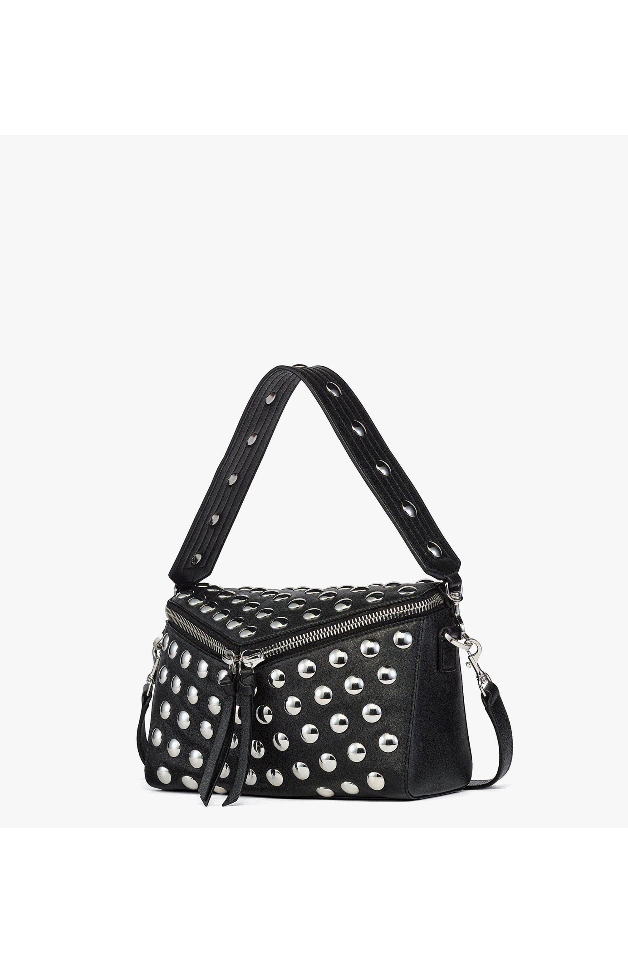 MCM Diamant 3D Shoulder Bag in Galactic Gala Lamb Leather, Alternate, color, Black