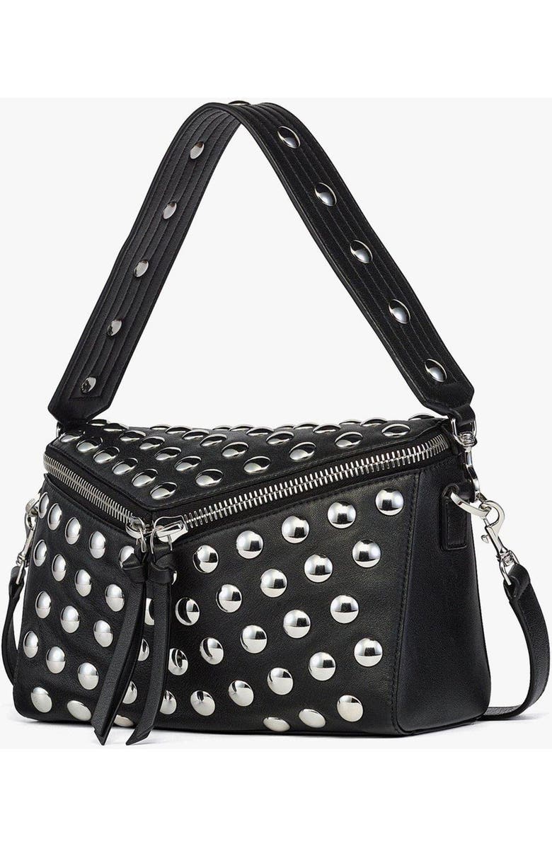 MCM Diamant 3D Shoulder Bag in Galactic Gala Lamb Leather, Alternate, color, Black