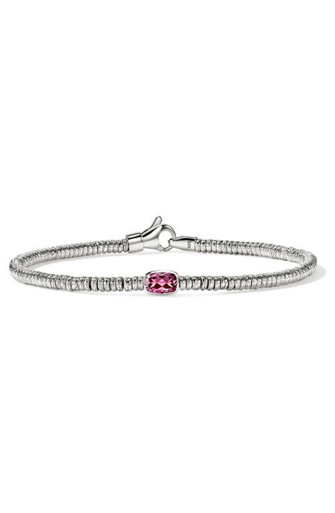 Heishi Bracelet, Sterling Silver, 2.5mm