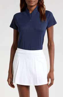 Swannies Laura Abstract Print Half Zip Polo