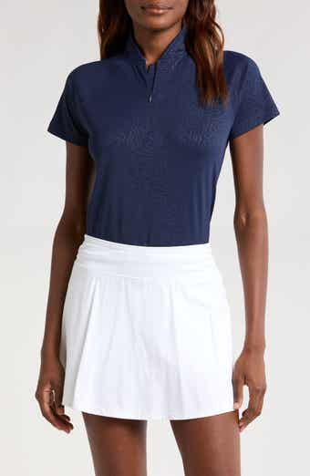 Swannies Laura Abstract Print Half Zip Polo