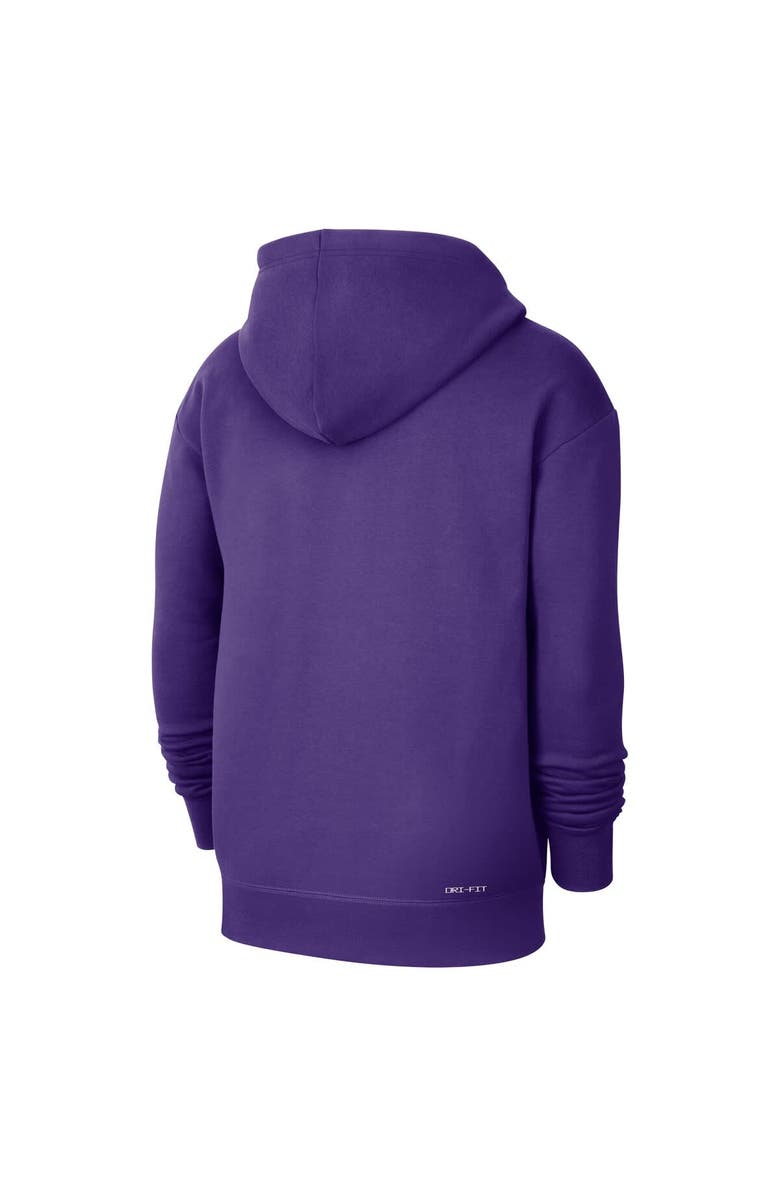 Nike Men's Nike Purple Los Angeles Lakers Courtside Standard Issue Premium Performance Pullover Hoodie, Alternate, color, Purple