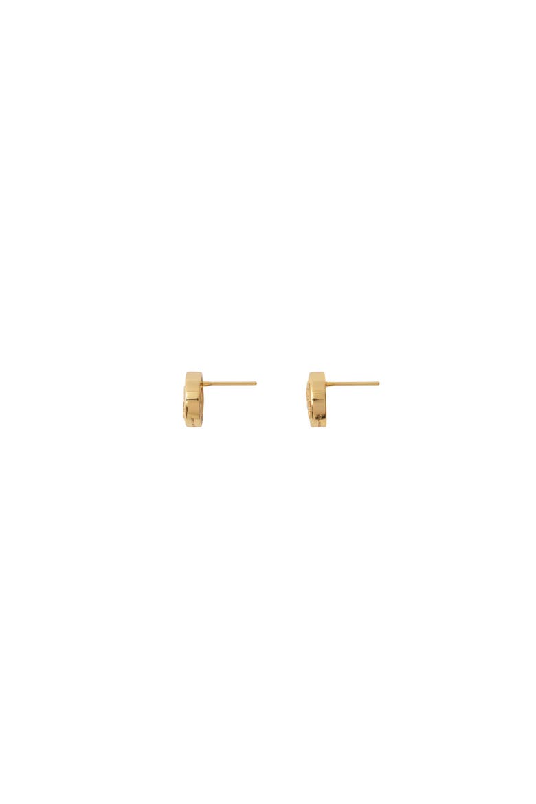 Knight Coin Earrings, Alternate, color, Gold/blue
