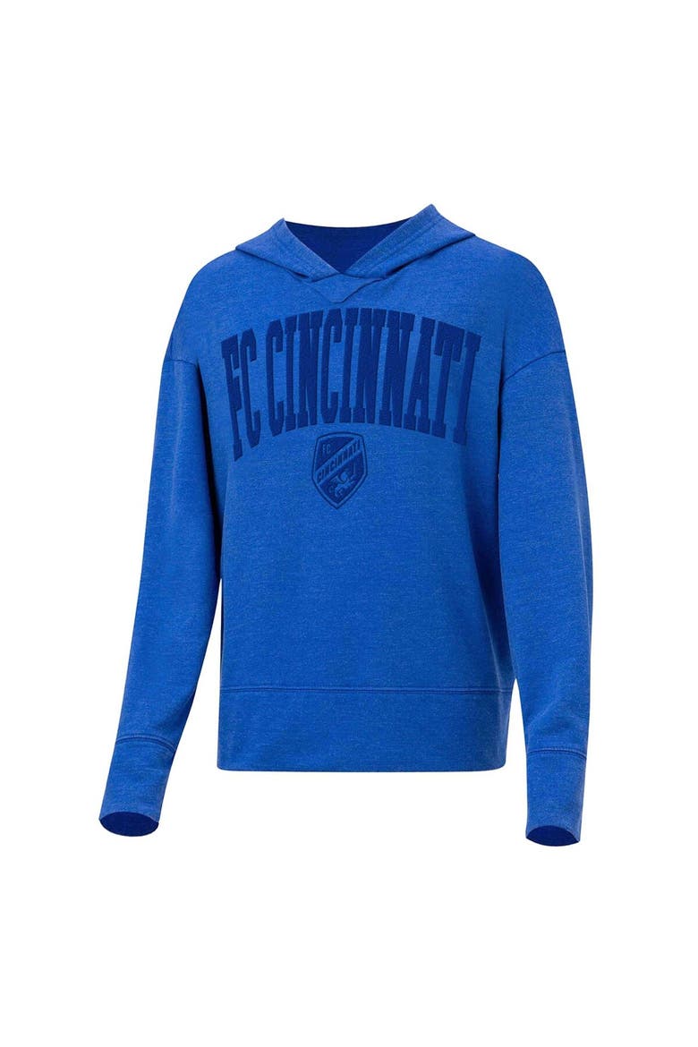 Women's Concepts Sport Blue FC Cincinnati Volley Hoodie Long Sleeve T-Shirt, Alternate, color, Blue