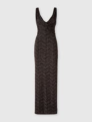 Missoni Long Dress In Lamé Viscose With Greek Key Motif