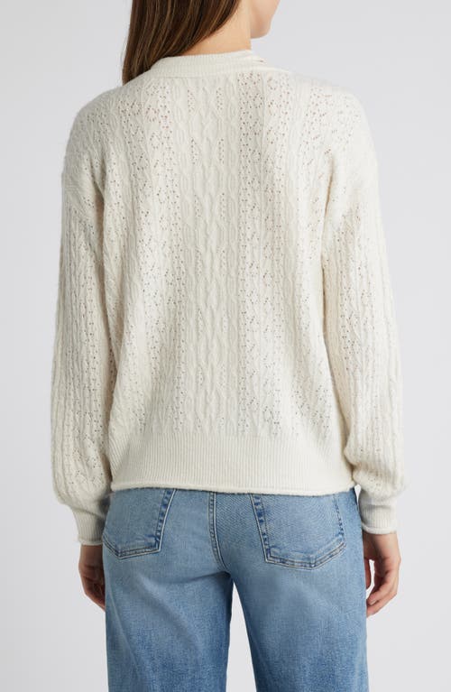 Wit & Wisdom V-neck Sweater With Bib In White
