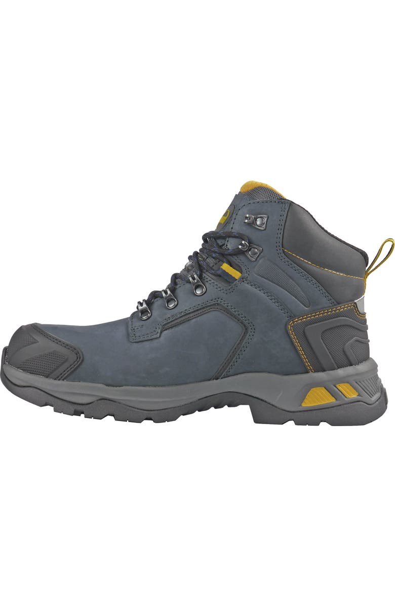Hoss Boot Company HOSS Chiller Composite Toe Insulated Waterproof Work Boot, Alternate, color, Dark Grey With Yellow Accents