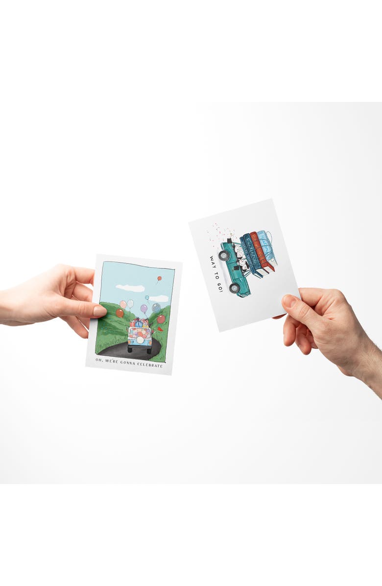 Ramus & Co Celebration/Graduation Greeting Card Pack Sets (3 ct, Assorted) Oh We're Gonna Celebrate, Owls Graduated, Pennant, Alternate, color, Multi-Pack