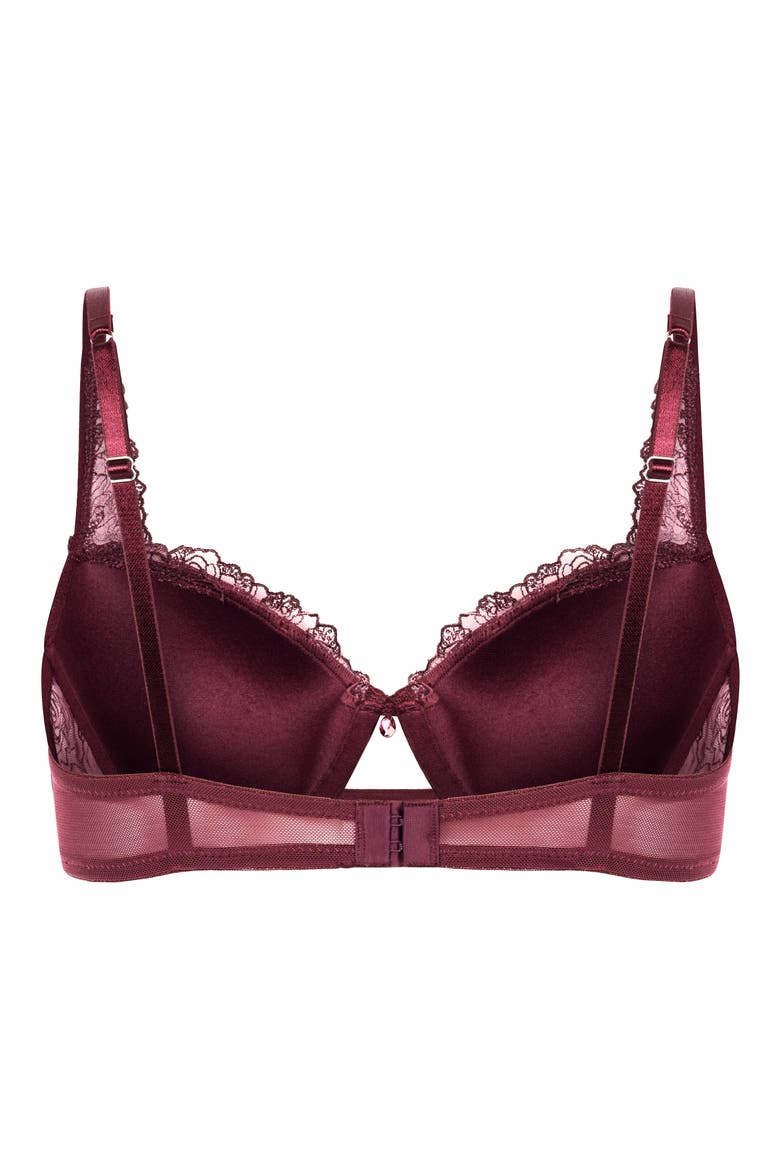 Hollie Embroidered Underwire Bra, Alternate, color, FIG