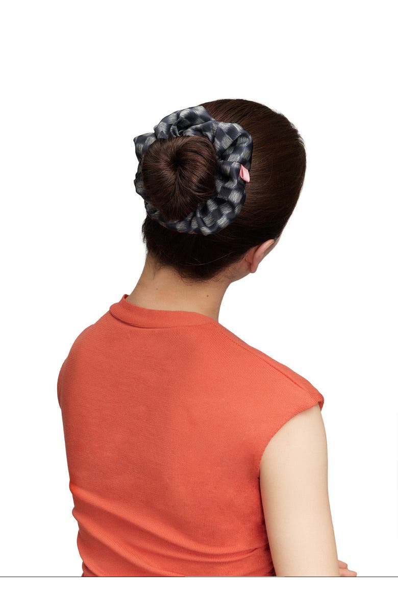 Lunelle Silk Scrunchie, Alternate, color, Steel Blue