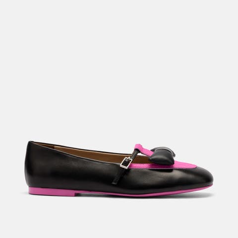 Mina Leather Mary Jane Flats
