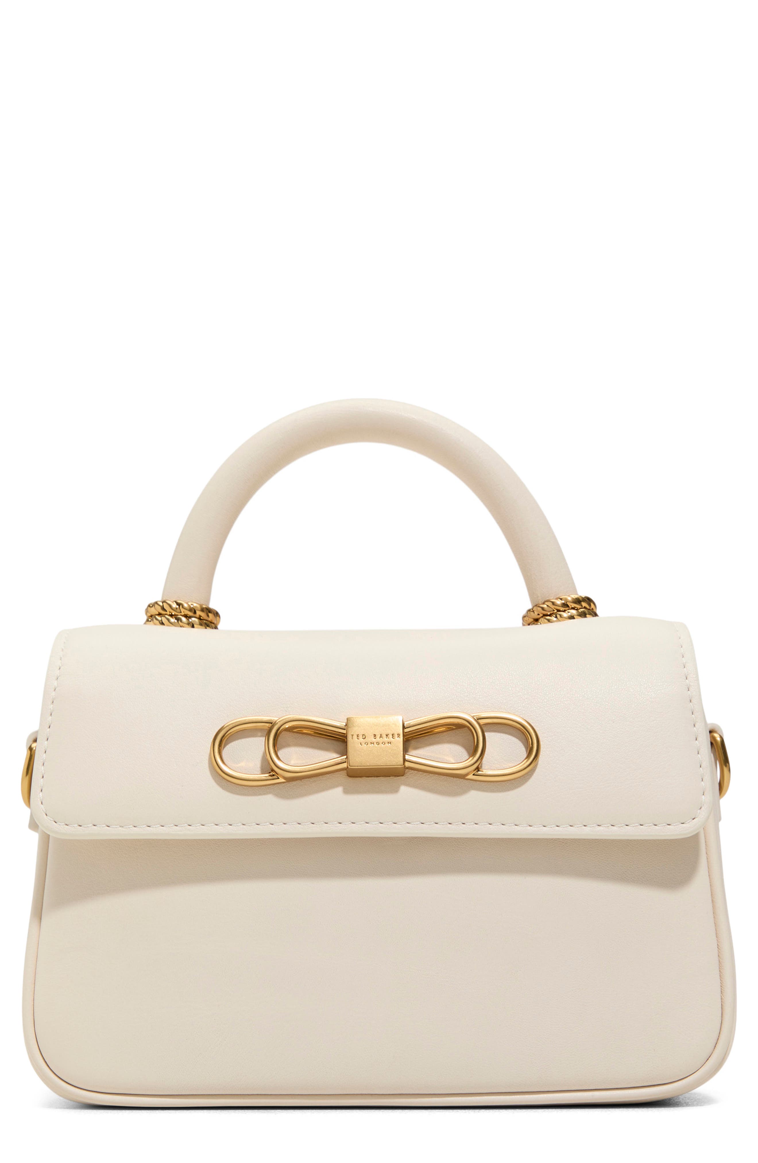 Ted Baker London Tassia Leather Top Handle Bag, Main, color, 