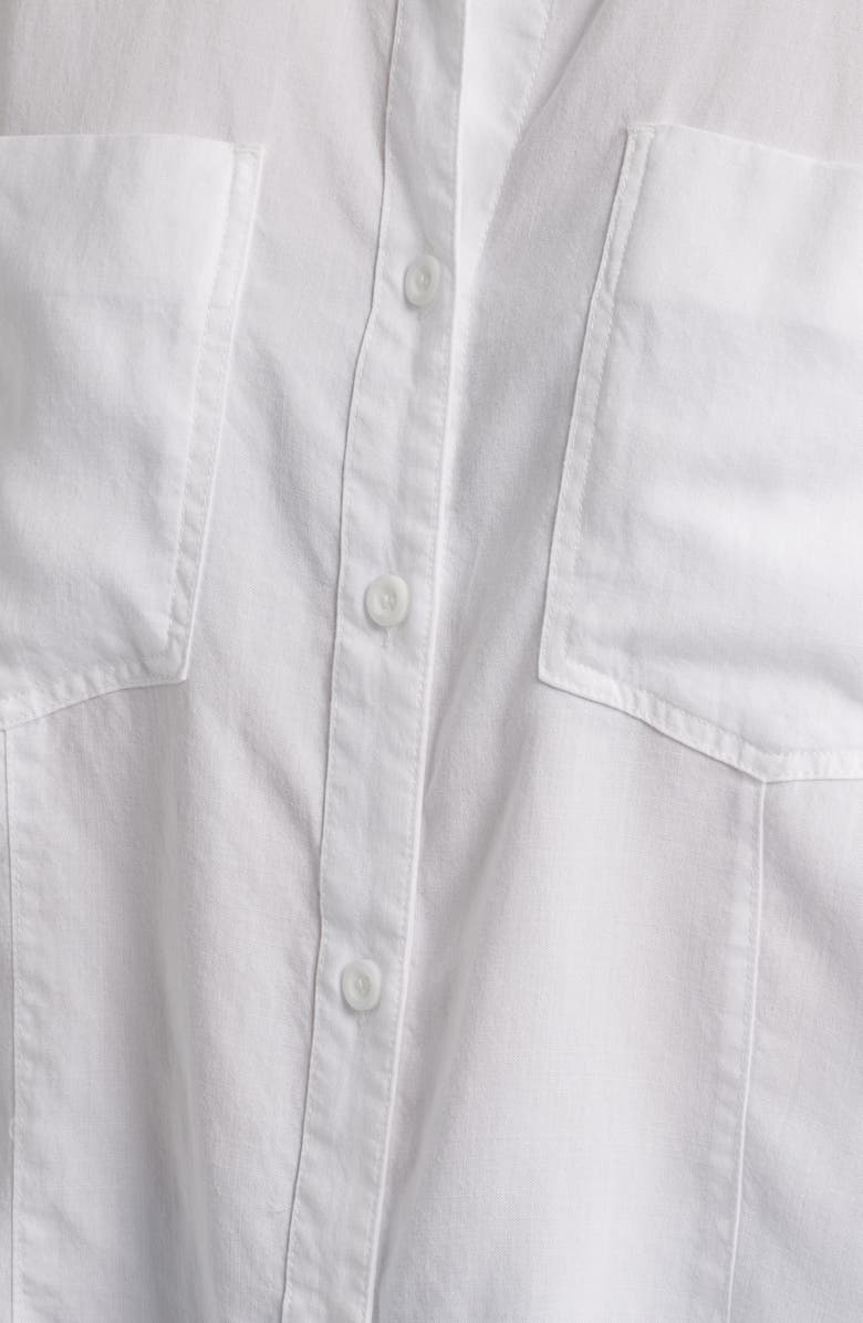 Cloth
Stone Seamed Button-Up Shirt, Alternate, color, White