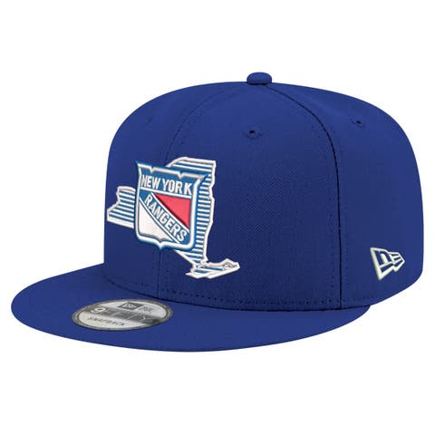 Men's New Era Blue New York Rangers State Pride 9FIFTY Snapback Hat