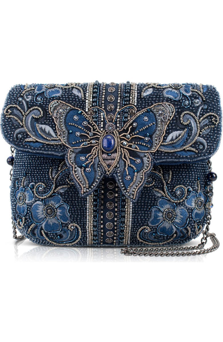 Mary Frances Accessories Blue Alchemy Crossbody Handbag, Main, color, Blue