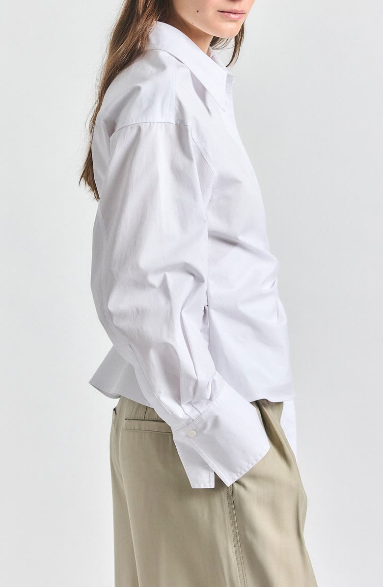 Derek Lam 10 Crosby Gavin Wrap Shirt, Alternate, color, White