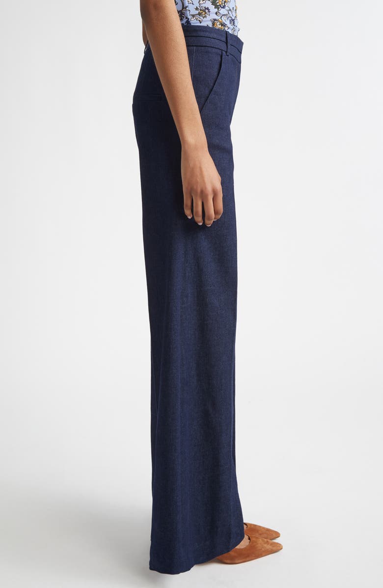 Veronica Beard Crue Wide Leg Jeans, Alternate, color, Midnight Wash