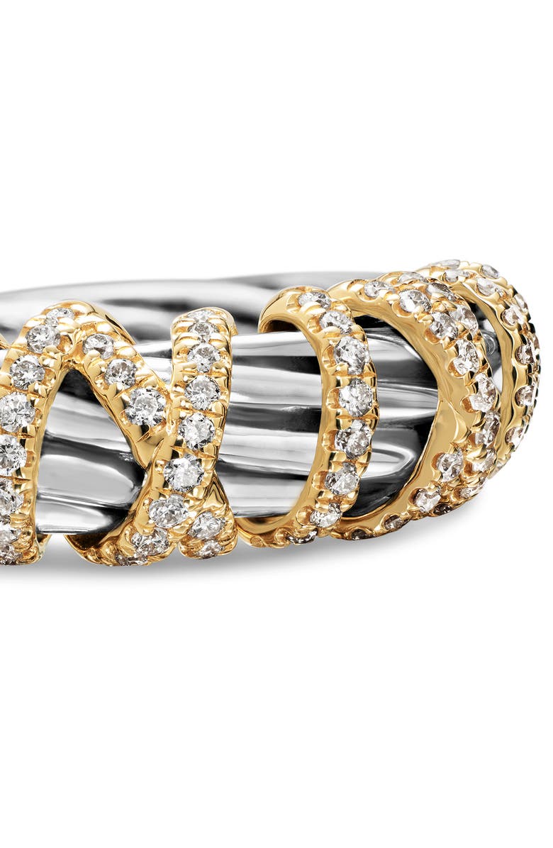 David Yurman Ring with Diamond and 18K Gold, 8mm, Alternate, color, 