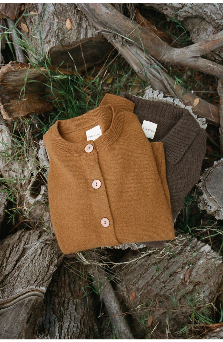 VIR VITA Greta Cardigan, Alternate, color, Fawn