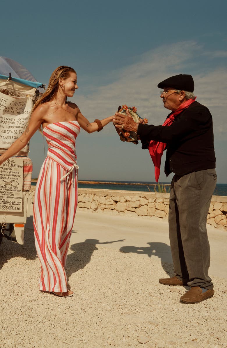 Sea Level West Coast Surf Cotton Cover-Up Pants, Alternate, color, Coral