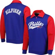 Tommy Hilfiger Men's Tommy Hilfiger Royal/Red Buffalo Bills Aiden Quarter-Zip Sweatshirt