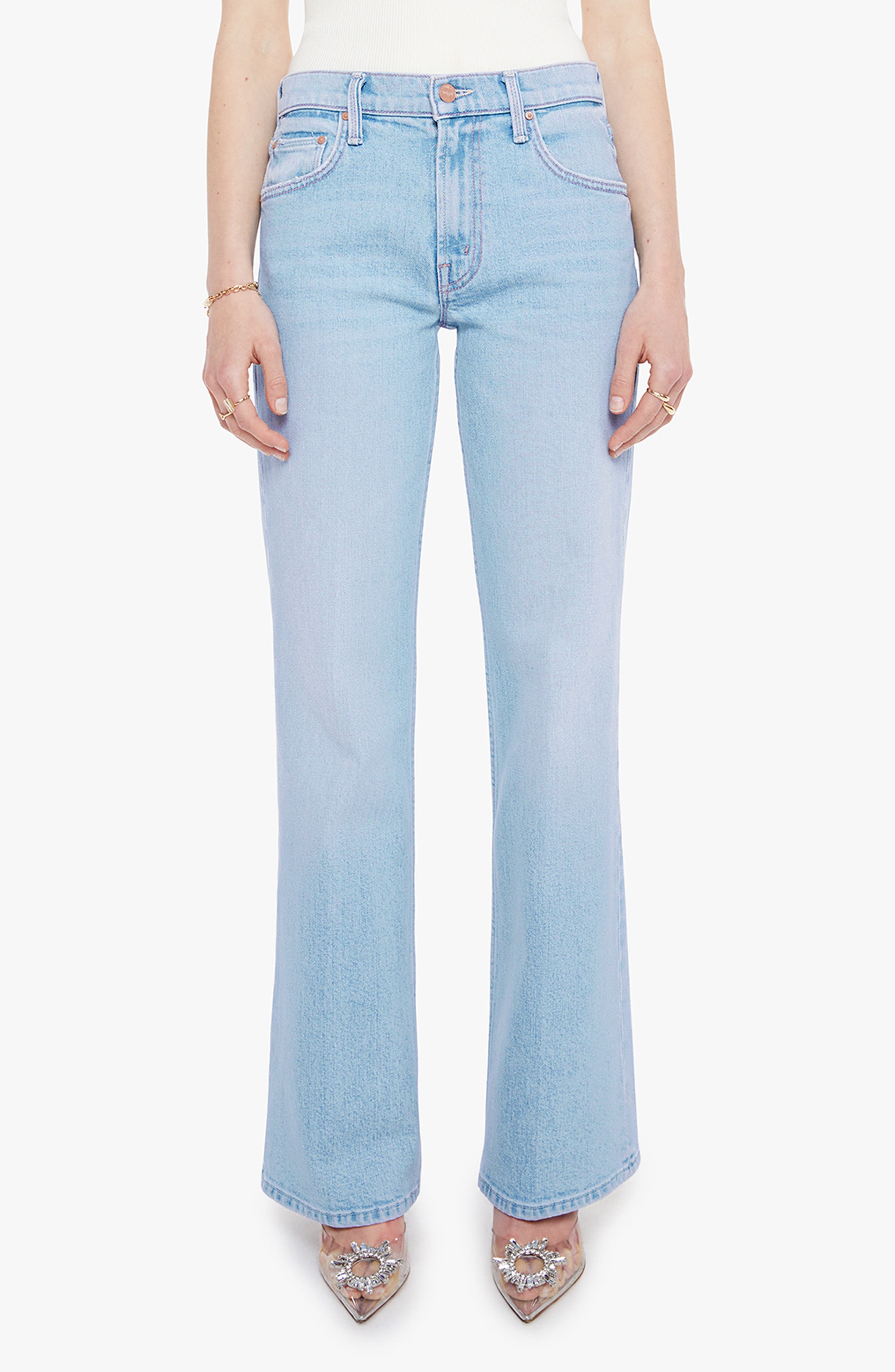 MOTHER The Bookie Sneak Bootcut Jeans