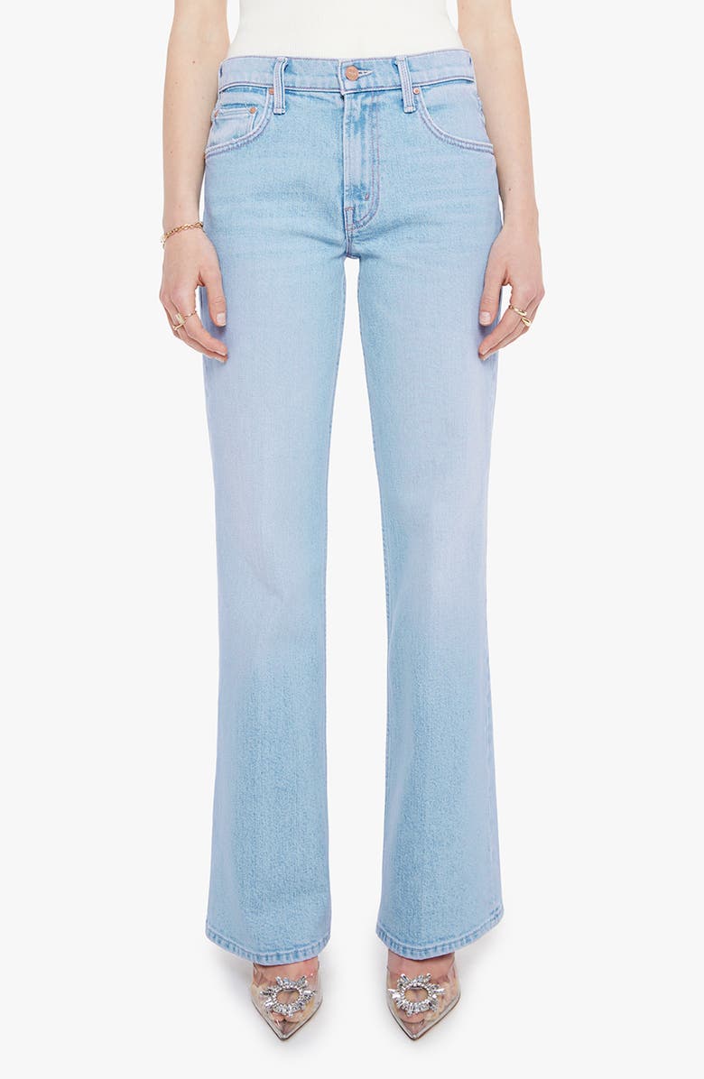 MOTHER The Bookie Sneak Bootcut Jeans, Main, color, Cool As A Cat